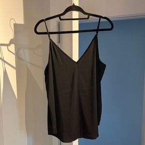 NWOT Express Black Camisole Top with Adjustable Spaghetti Straps